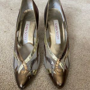 Bronze & Gold Pumps